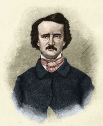 Amerikkalaisen kirjailijan Edgar Allan Poen (1809 - 1849) muotokuva.