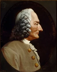 Muotokuva ranskalaisesta säveltäjästä Jean Philippe (Jean-Philippe) Rameau (1683-1764) Anonyymi maalaus 1700-luvulta. Bologna Civico Museo Bibliografico Musical