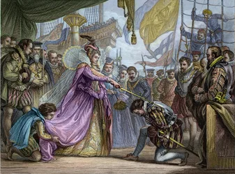 Kuningatar Elisabet I (1530-1603) ritariksi valinnut Francis Draken (1540-96) - Francis Draken (1540-1596) pehmitys