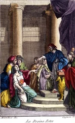 Kuningatar Esther. 1700-luvun kaiverrus.