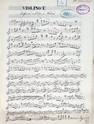 Nuotit Medean ensimmäiselle viululle, ooppera Luigi Cherubini
