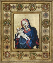 St. Vitus Madonna (Prahalaisen Pyhän Vituksen neitsyt) - Nimetön. Tempera paneelissa