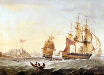 Guinean rannikolle vuonna 1659 rakennettu tanskalainen Christiansborgin tukikohta, orjakaupan keskus.