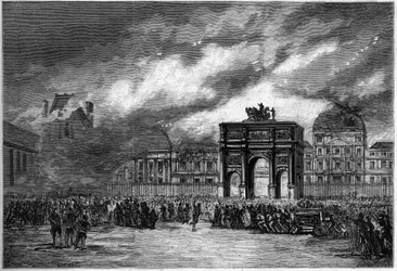 Pariisin kommuuni vuonna 1871. Tuileries