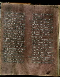 Violetti Codex Rossanensis, 6. vuosisata (käsikirjoitus).