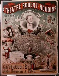 Teatteri Robert Houdinin juliste, n.1860-75 (juliste)