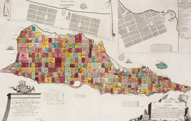 Luotettava kartta Eylandet St. Croix udi America, Kööpenhamina, 1754, 1754