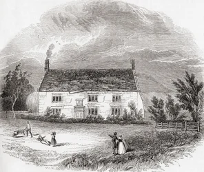 Woolsthorpen kartano, Woolsthorpe-by-Colsterworth, Lincolnshire, Englanti, Vanha Englanti: A Pictorial Museum, pub. 1847