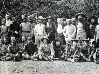Auguste Pavie (1847-1925), bretonilainen tutkimusmatkailija ja ranskalais-englantilainen Ylä-Mekong-lähetystö vuonna 1895.