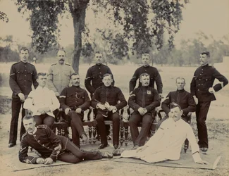 Korpraalit ?C? Komppania, 1. pataljoona Bedfordshiren rykmentti, noin 1890
