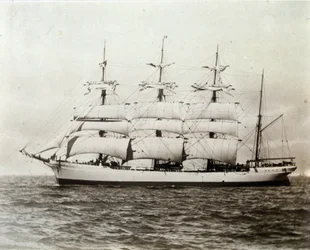 Ranskalainen purjevene Emile Renouf Le Havren edustalla 02.07.1897 Valokuvaus