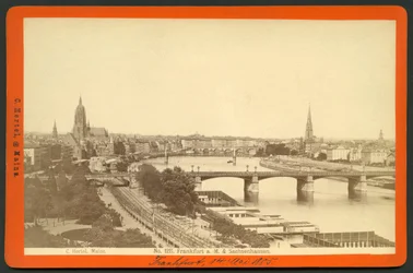 Saksa, Hessen, Frankfurt am Main ja Sachsenhausen, julkaisija C. Hertel, Mainz.