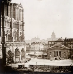 Notre Dame de Paris ja aukio, 1800-luvun loppu