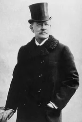Muotokuva kreivi Michael Nicolaievich Muravieffista (1845-1900) venäläisestä poliitikosta. Valokuvaus, 1900-luvun alku.