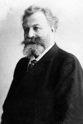 Edouard Colonnen (1838-1910), ranskalaisen viulistin ja kapellimestari muotokuva.