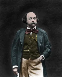 Englannin kirjailijan Gustave Flaubertin (1821-1880) muotokuva