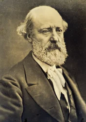 Eugene Viollet-le-Ducin (Viollet le Duc) muotokuva (1814-1879). sd. 1800-luvulla.