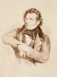 Franz Schubertin muotokuva, noin 1860-luku (painettu)