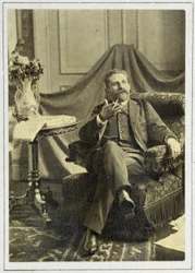 Kenraali Georges Boulangerin (1837 - 1891) muotokuva.
