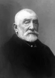 Muotokuva Henri Joseph Harpigniesista (1819-1916), ranskalainen taidemaalari ja akvarellitaiteilija.