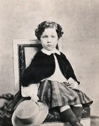 Keisarillisen prinssin Eugene Louis Napoleon Bonaparten (1856-1879), Napoleon III:n pojan muotokuva. Nimetön valokuva otettu Fontainebleaussa kesäkuussa 1860