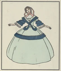 Biedermeier-muoti, 1908.