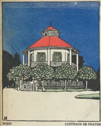 Wien: Pleasure Pavilion in the Prater Wien: Lusthaus im Prater, 1908.,
