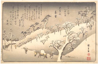 Asukayama lumisena iltana