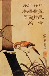 Lintu ja bambu, noin 1830