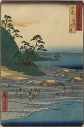 Venesilta Toyamassa, Etchun maakunnassa, joulukuussa 1853