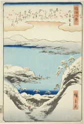 Ilta lumi Hirassa (Hira bosetsu), sarjasta "Evening Snow at Hira"