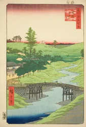 Furukawa-joki, Hiroo (Hiroo Furukawa), nro 22 sarjasta "Sata kuuluisaa näkymää Edosta (Meisho Edo hyakkei)".
