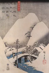 Hiroshige, Silta lumisessa maisemassa