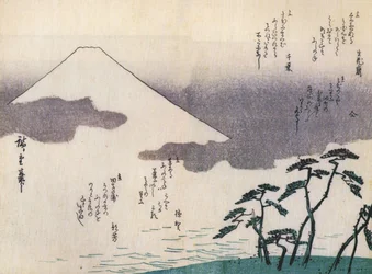 Hiroshige, Fuji-vuori rannalta nähtynä