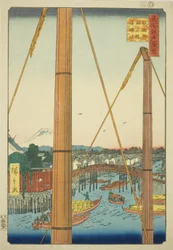 Inarin B harjun luonnos d Port Shline, Teppo-figuuri (Teppo-hahmo Inarin sillan minato-pyhäkkö)”