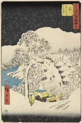 No.38 Yamanaka Village Fujikawassa, heinäkuussa 1855