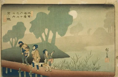 /. 37: Miyanokoshi, sarjasta "Shixty-nines of the kisokaido"