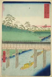 Ochanomizu itäisessä pääkaupungissa (Toto Ochanomizu), sarjasta "Kolmekymmentäkuusi näkymää Fuji-vuorelle (Fuji sanjurokkei)"