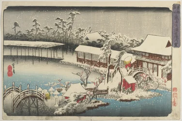 Lunta Kameido Tenmanin pyhäkköalueella 1832-1834