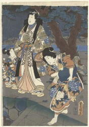 Kerää simpukoita Akashin rannalla Akashi no ura shiogari no zu