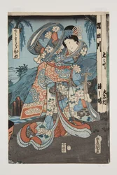 Prinsessa (Sakura hime) (värillinen puupainatus)