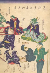 Käsityöläinen kahdentoista horoskooppimerkin mukaan, 1800-luku.