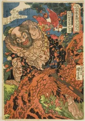 Lu Zhishen, alun perin nimeltään Lu Da (Kaosho Rochishin shomei Rotatsu), sarjasta "Satakahdeksan sankaria suositusta vesimarginaalista (Tsuzoku Suikoden goketsu hyakuhachinin no hitori)"