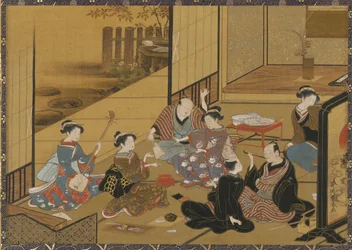 Interior scene of a party with <em>geisha</em> and clients   1238559   fi       finnish Successfully Translated  Original: Herder te paard met kudde Translat: Herder te paard met kudde 1364220 fi finnish Successfully Translated Original: Japanese defeat Ch