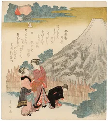 Kevään sydän - Fuji, 1810-1829.