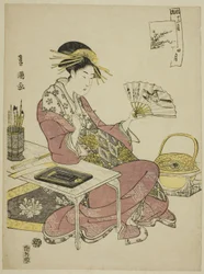 Neljäs kuukausi (Shi gatsu), sarjasta "Fashionable Twelve Months (Furyu junikagetsu)"