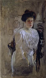 Margarita Kirillovna Morozovan muotokuva, s. Mamontova 1873-1958, 1910