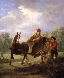 Voltaire kärryssä, n. 1770-1775 (maalaus)