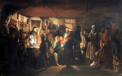 Noita tulee talonpojan häihin”, 1875.
