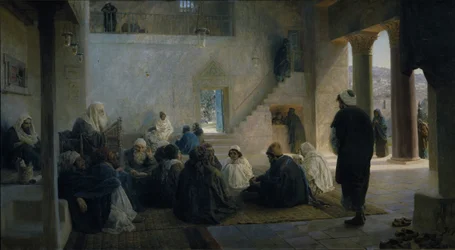 Kristus lääkäreiden joukossa, 1896